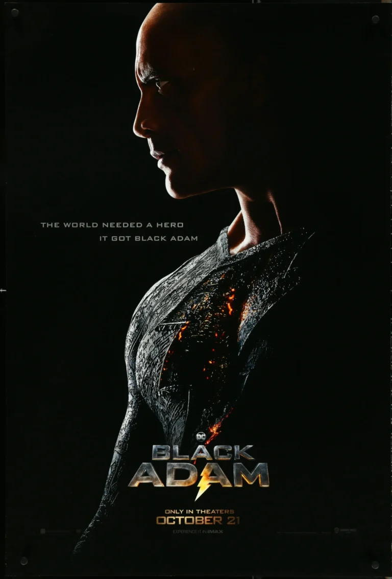 Black Adam movie poster